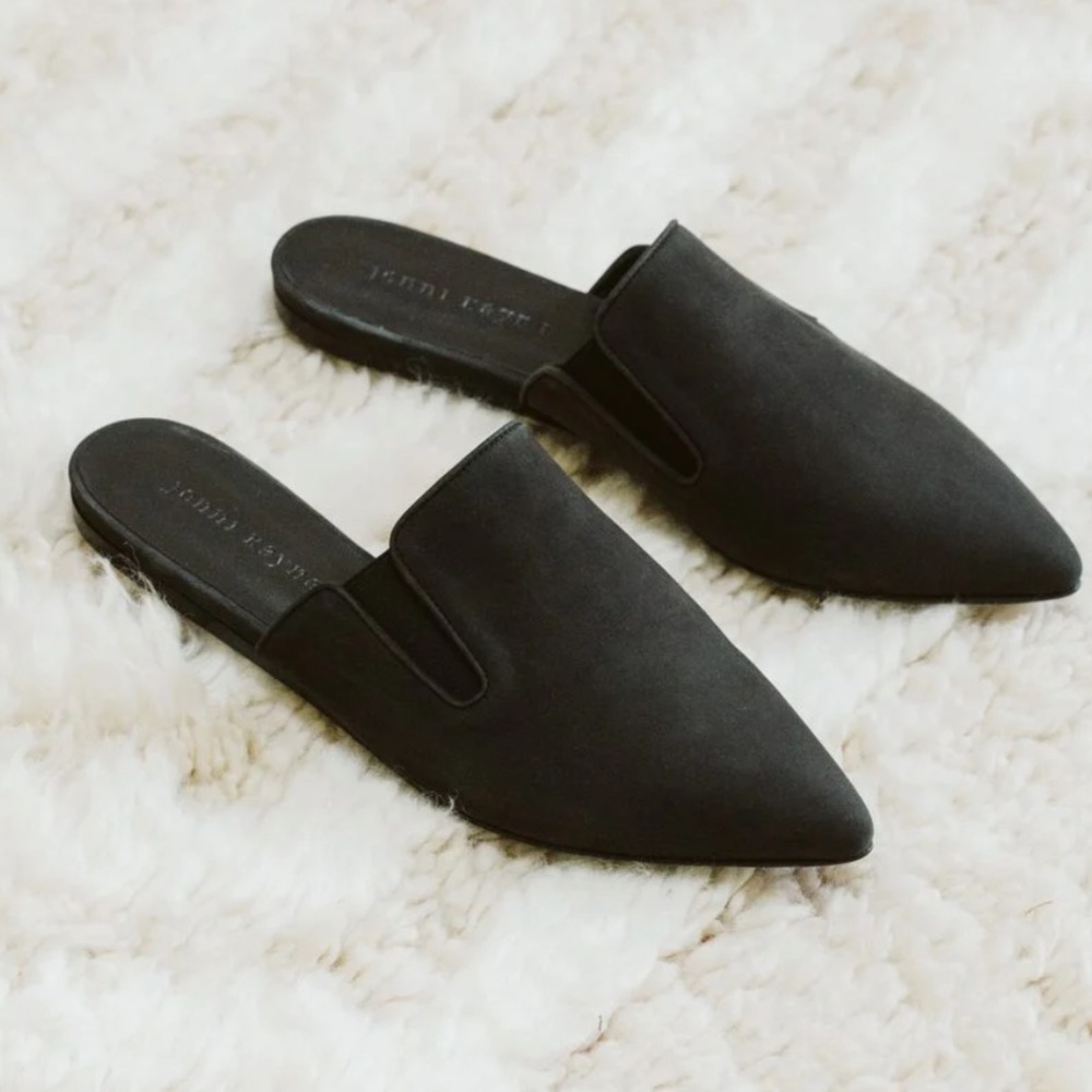 NEW in box!  Jenni Kayne Oiled Leather Mule, Black - Size 39